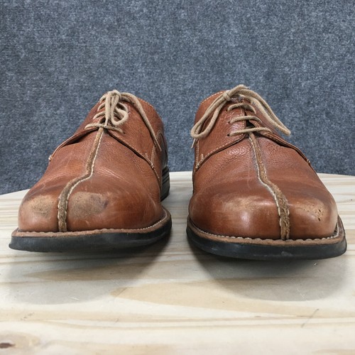Sandro Moscoloni Dress Shoes Mens 14 D Oxford Brown Lace Up Casual Almond Toe - Picture 7 of 16