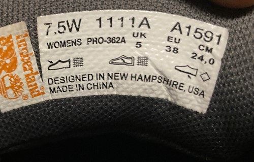 Timberland Pro 1111A Damen schwarz & grau Powertrain Legierung Zehenschuh Größe 7,5 W - Bild 12 von 12