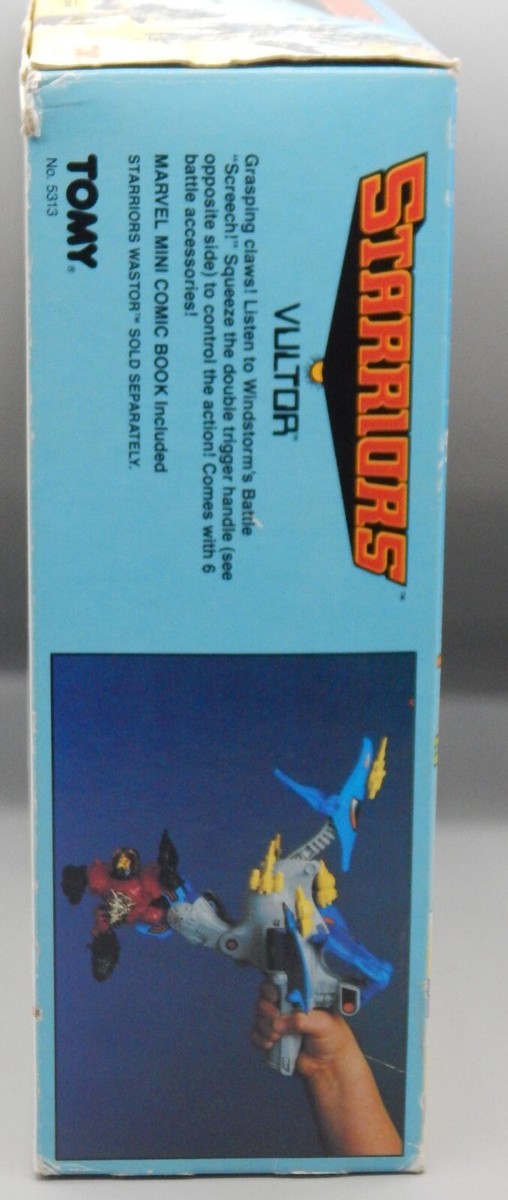 STARRIORS フィギュア 1984 vintage Tomy STARRIORS Vultor COMPLETE w/ BOX windup