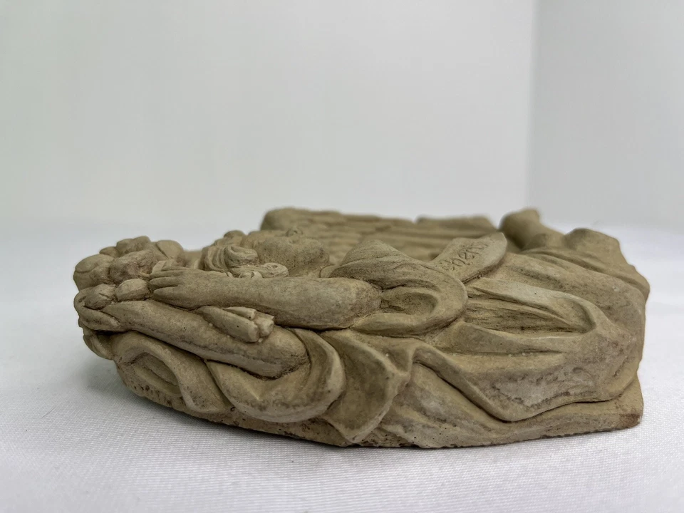 Placa de ángel George Carruth Studio CHERISH LIFE AND FAMILY EXCELENTE ESTADO  Foto 3 de 4