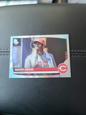 2023 Big League Base Uncommon Rainbow Foil #229 Hunter Greene - Cincinnati Reds