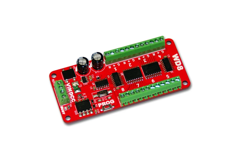 WD8 DCC Weichendecoder 8-Fach! H0/N/TT/Z Digital Decoder Magnetartikeldecoder