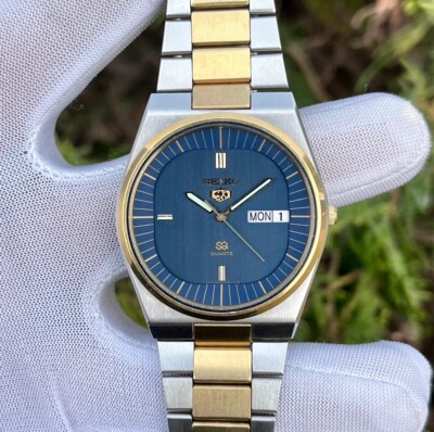 【みっき】AZ-204  （9日まで） Vintage Seiko SQ 🦁 Lion Head Royal 👑 Blue 100th