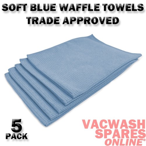 WAFFLE MICROFIBRE DRYING TOWEL CLOTH - 5 PACK -SOFT DRYING MAGNET WATER ABSORBER - Picture 7 of 8