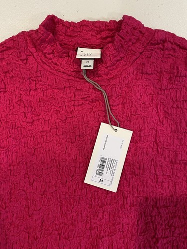 NEW A New Day Top Womens Medium Hot Pink Stretchy Popcorn Y2K 90s Lightweight - Picture 6 of 6