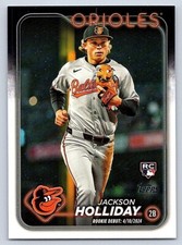 JACKSON HOLLIDAY  ORIOLES RC 2024 TOPPS UPDATE ROOKIE DEBUT #US97