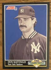 DON MATTINGLY, 1991 SCORE 