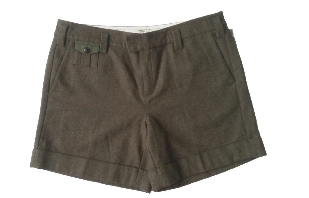 Wool Blend Casual Shorts for Women
