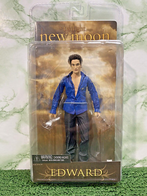 Twilight New Moon Series 2 Edward Cullen Blue Shirt 7'' Figure SPARKLE New Sealed