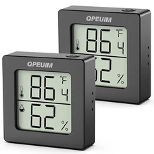 2 Pcs Digital Hygrometer Indoor Thermometer Humidity Meter Room Thermometer 