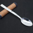 Pure S999 Fine Silver 999 Blooming Peony Healthy Table Soup Spoon 56-57g 6.7inch