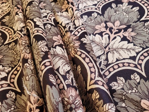 SANDERSON SELTEN VINTAGE PEGASUS BAUMWOLLE SATIN Stoff 2,6 m NEUE KUNST - Bild 8 von 23