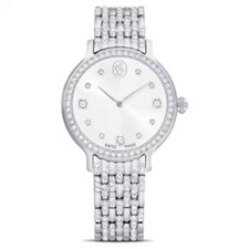 SWAROVSKI CRYSTAL IMBER WATCH METAL STRAP SILVER TONE 5693634.NEW IN BOX