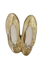 Kenneth Cole Women's Size 7 Ballet Flats Gold Victory Dance