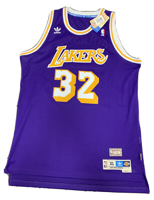 レア！ADIDAS製 MAGIC JOHNSON LAKERS JERSEY LA Lakers Men's Adidas 1979-1980 Magic Johnson #32 Swingman