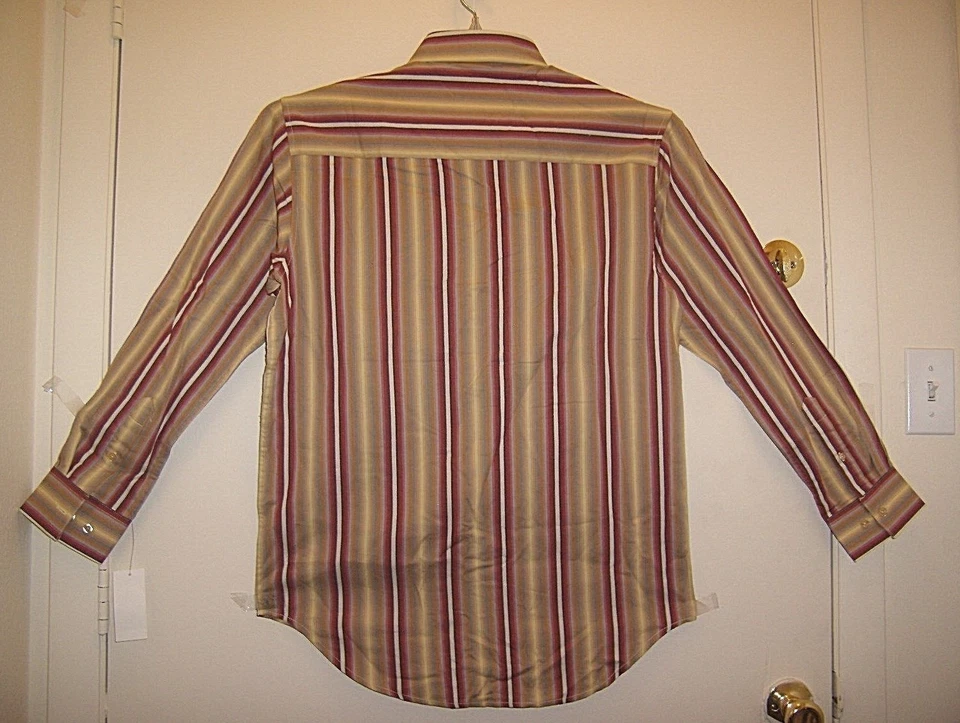  Men's Chereskin Sportswear Button-Up Dressy Long Sleeve Stripe Shirt Sz S $48 - Image 2 of 2