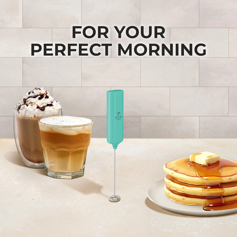 Milk Frother Wand, Handheld Drink Mixer. Portable. For Latte, Cappuccino, Matcha Milk Frother Wand, Handheld Drink Mixer. Portable. For Latte, Cappuccino, Matcha