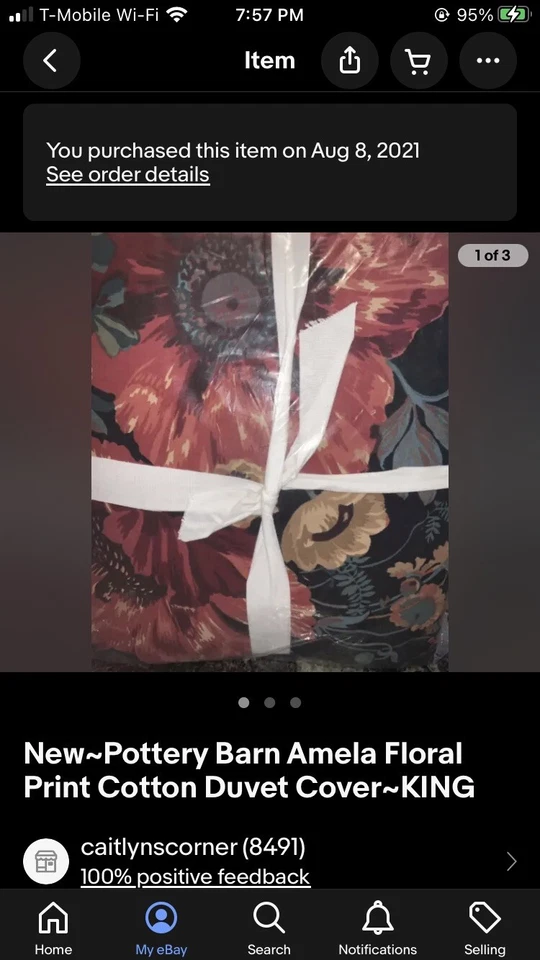 Juego de funda nórdica tamaño king POTTERY BARN AMELA CON FUNDA ESTÁNDAR Y EURO Foto 2 de 4