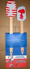 PEANUTS SNOOPY PATRIOTIC 2 PIECE SPOON AND SPATULA SET STARS STRIPES NEW