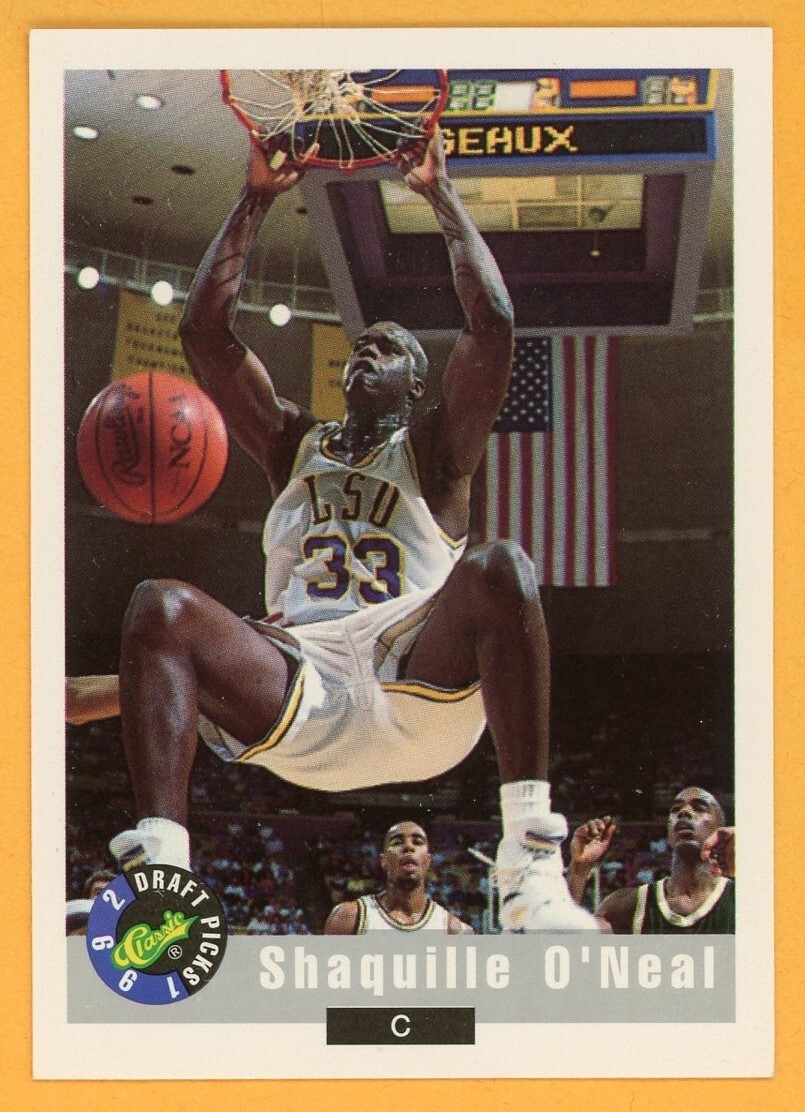 SHAQUILLE O'NEAL 1992 Classic Draft Picks Rookie #1