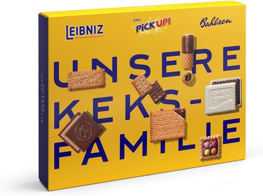 Сдобное печенье Leibniz Family, 280 г, сделано в Германии-БЕСПЛАТНАЯ ДОСТАВКА