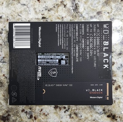 Western Digital WD_BLACK SN850X 4TB NVMe Internal SSD (WDS400T2X0E