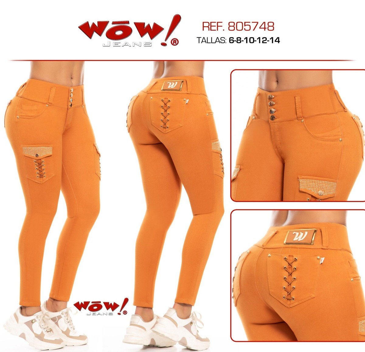 WOW JEANS COLOMBIANOS COLOMBIAN PUSH UP JEANS LEVANTA COLA BUTT