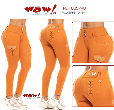 WOW JEANS COLOMBIANOS COLOMBIAN PUSH UP JEANS LEVANTA COLA BUTT