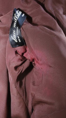 Vintage 50s Brown Mottled Wool Mink Fur Collar Fitted Jacket DAN MILLSTEIN Sz S - Picture 13 of 13