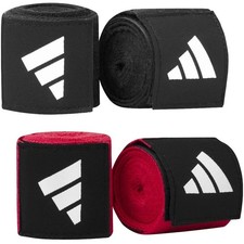 adidas Boxbandagen "IBA rules", Schwarz Rot, 3.5 4.5 m, Kickboxen MMA Muay Thai