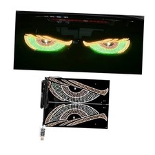 2PCS Car Devil Eyes Light, 11.8in x 4.72in Dynamic Flex Vehicle StyleC