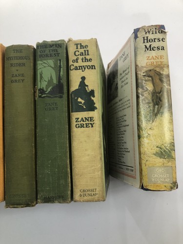 Lot Of 10 Zane Grey Vintage Hardcover Books 1900s - Picture 2 of 4