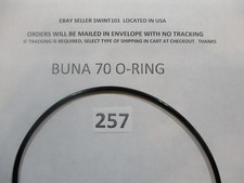 257 O-ring 5-7/8" ID x 6-1/8" OD x 1/8" thick. Buna 70. Quan 1.