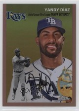 2023 Topps Chrome Platinum Anniversary Rose Gold Refractor 9/75 Yandy Diaz