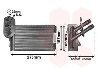 VAN Wezel WäRmetauscher, Innenraumheizung 58006173 FüR Audi Seat Skoda VW