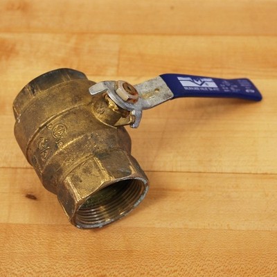 Milwaukee Valve BA-475B 1-1/2'' Brass Shut Off Valve. 600 WOG. - USED