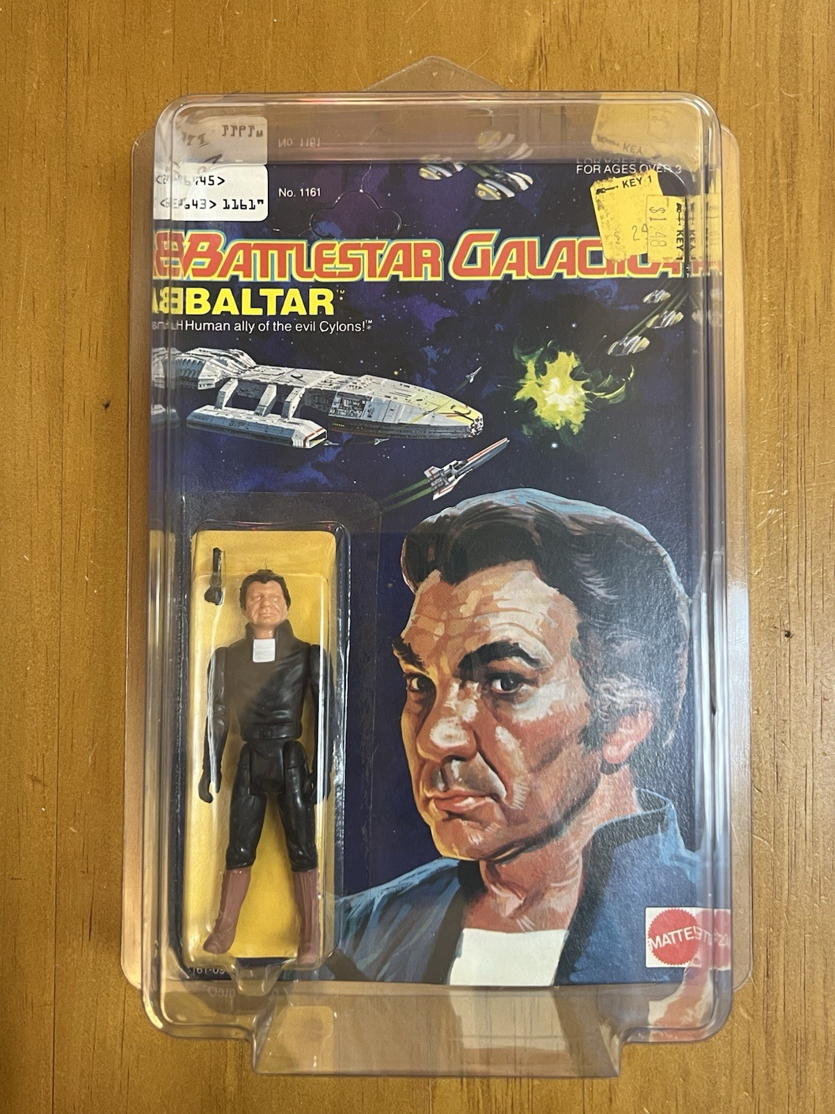 Battlestar Galactica BALTAR 1978 Action Figure New Sealed On Original Card