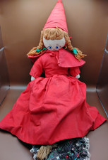 Vintage Little Red Riding Hood Grandma Wolf Dippity Flip 20” Doll Topsy Turvy