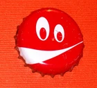 VINTAGE BELGIUM 2006 SMILE COCA-COLA COKE Used P/L HTF Plastic Lined Bottle Cap