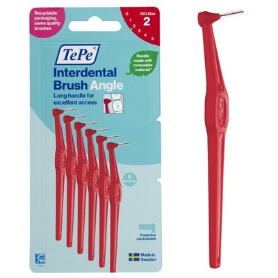 Interdentalbürste TePe Angle 0.5 mm, 6 Stück, Zahnreinigung, Mundhygiene