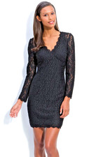 Adrianna Papell Lace Overlay Sheath Dress   Sz 6  *677