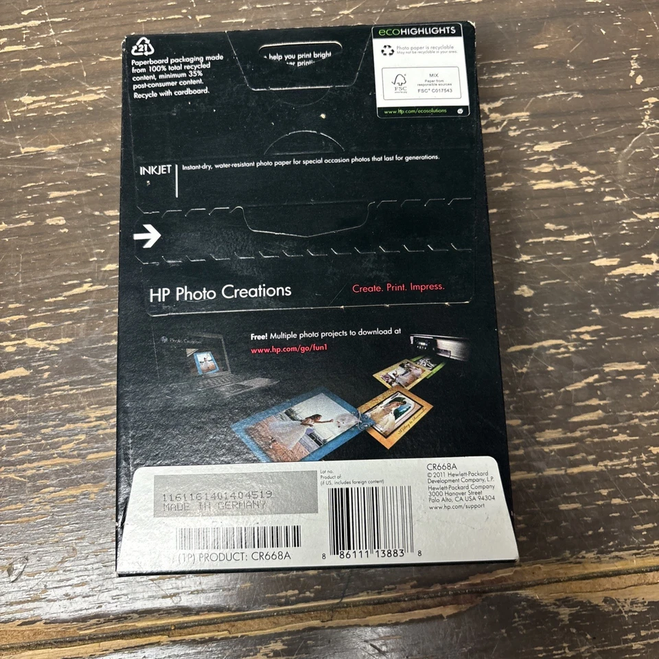 HP Premium Plus Photo Paper Printer Glossy 4 x 6 100 Sheets/Pack CR668A - Image 3 of 4