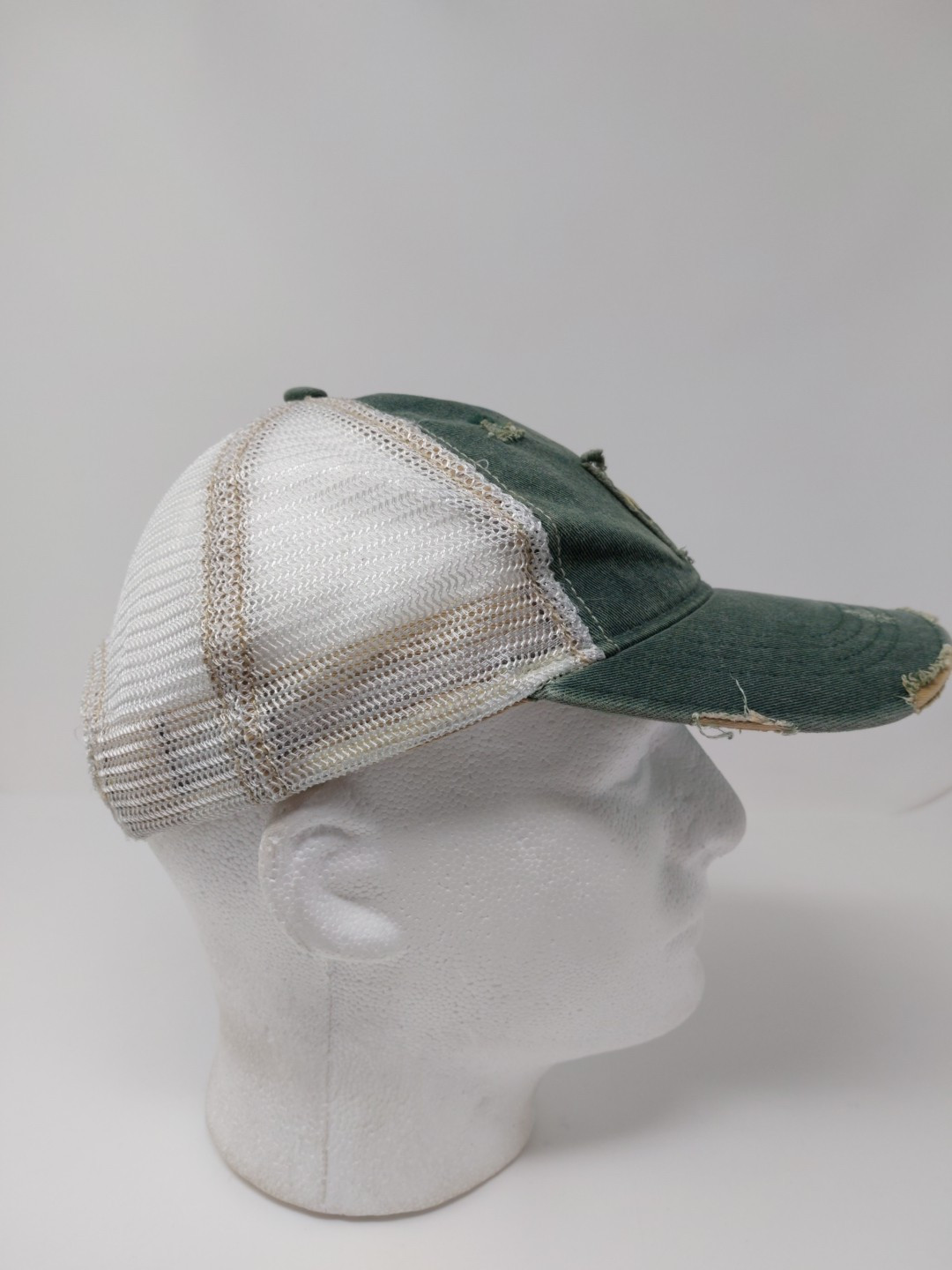Roundup Distressed Snapback Hat Adjustable Mesh B… - image 5