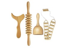 Wood Therapy Body Massage Roller Stick for Back Legs Neck Shoulder Manual