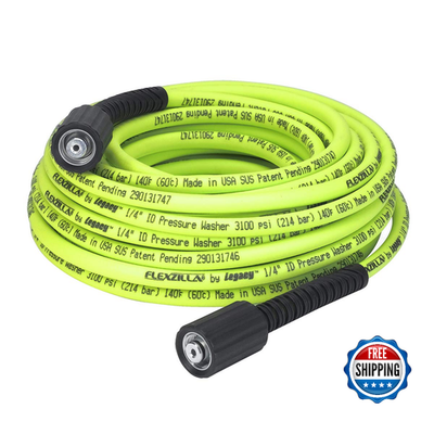 #ad Flexzilla Pressure Washer Hose 50ft ZillaGreen M22 Fittings HFZPW3450M E $73.30