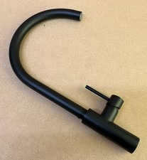 Fabrycznie nowy w pudełku Howdens Radstone Matowy czarny łabędzia szyja Pojedyncza dźwignia Mikser Kran (TAP3472)