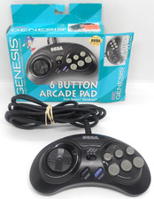 Official Sega Genesis 6 Button Arcade Pad MK-1470 OEM Controller w/ Box Tested