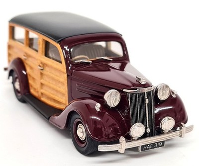 Lansdowne 1/43 Ford Pilot 1952 Station Wagon Maroon LDM116 Metal Model Car