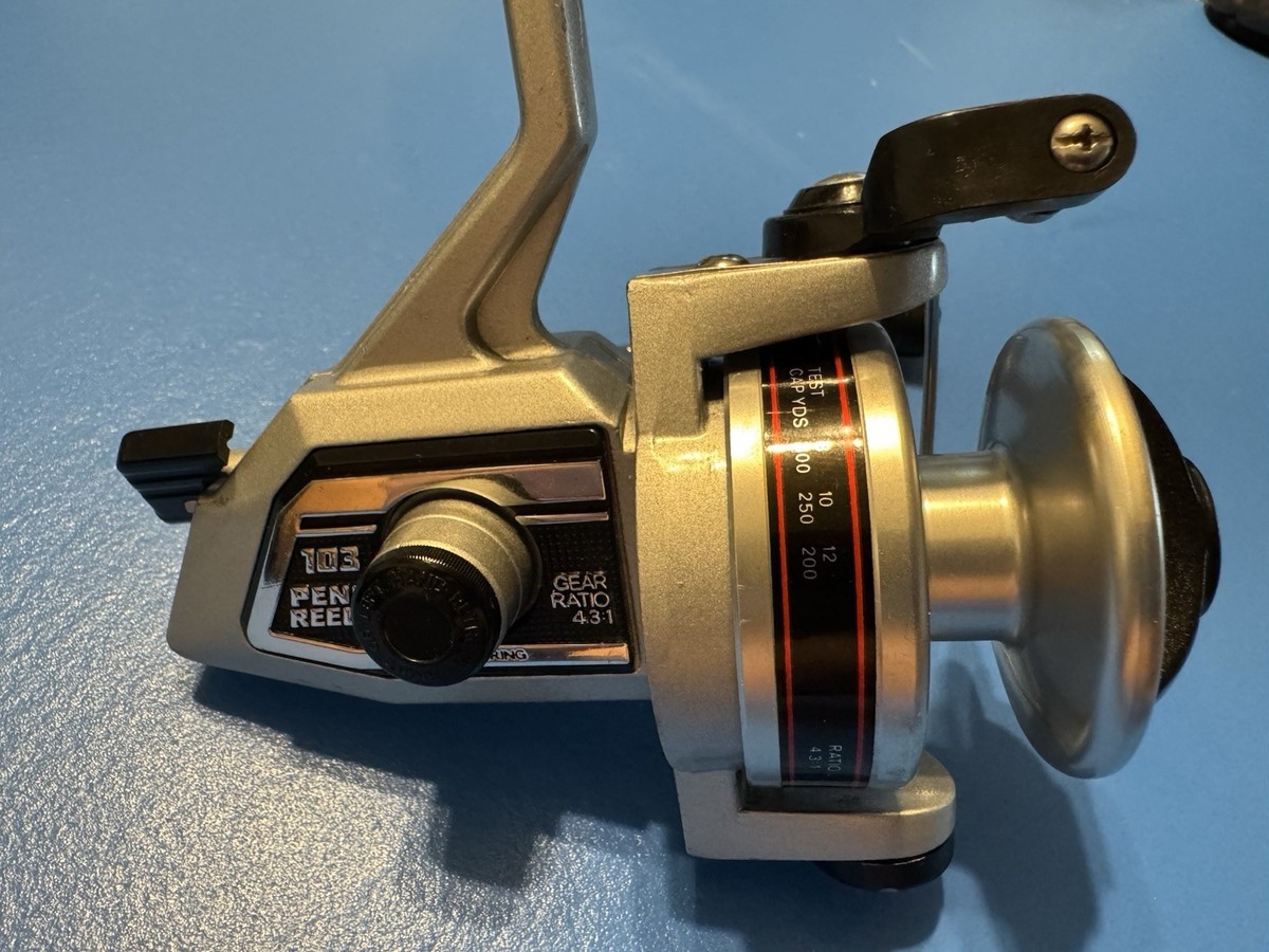 penn 103c spinning reel VINTAGE PENN 103 Spinning Reel SILVER SERIES MADE IN JAPAN