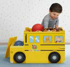 CoComelon School Bus Toy Box for Kids &ndash; Clean Up Time, But Make It Fun